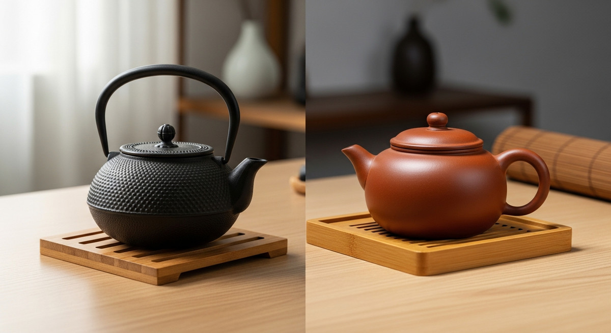 Minh họa Tổng quan về ấm trà Nhật Bản và ấm tử sa so sánh ấm Nhật và